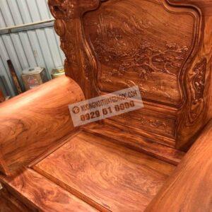 Bàn ghế Khổng tử tay liền đặc nguyên khối. Chất liệu Gỗ Hương Đá (1) (Copy)