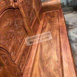 Bàn ghế Khổng tử tay liền đặc nguyên khối. Chất liệu Gỗ Hương Đá (3) (Copy)