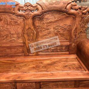 Bàn ghế Khổng tử tay liền đặc nguyên khối. Chất liệu Gỗ Hương Đá (5) (Copy)