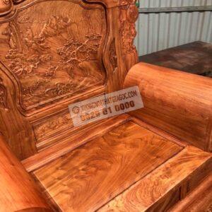 Bàn ghế Khổng tử tay liền đặc nguyên khối. Chất liệu Gỗ Hương Đá (9) (Copy)