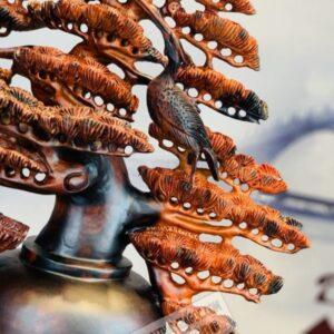 Bình Tùng Hạc Gỗ Trắc 14 (3)