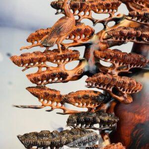 Bình Tùng Hạc Gỗ Trắc 14 (4)