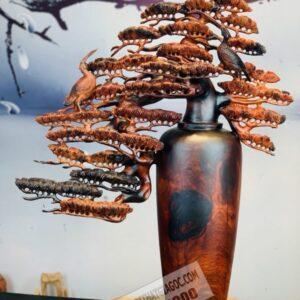 Bình Tùng Hạc Gỗ Trắc 14 (5)