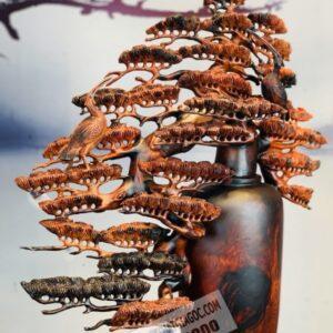 Bình Tùng Hạc Gỗ Trắc 14 (6)