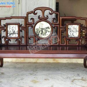 Bộ bàn ghế móc tàu gỗ gụ 6 món 2 (2)