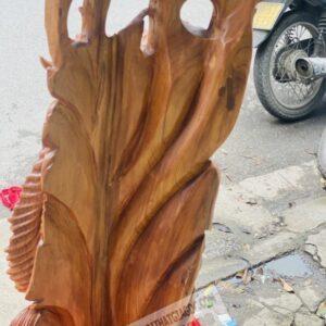 Cá Chép Hoá Rồng Gỗ Ngọc Am Cao 80cm 8.2 (7)