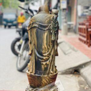 Di Lặc Chúc Phúc Tài Lộc Gỗ Mun Hoa Cao 60cm [6,500,000] (6)