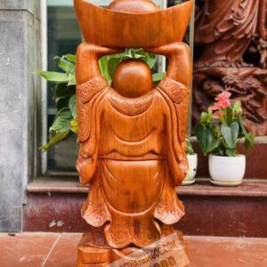 Di Lặc Dâng Vàng Gỗ Hương Đá Cao 80cm [6,500,000] (5)