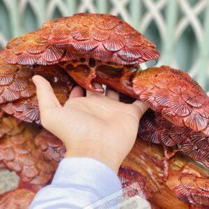 Di Lặc Ngồi Gốc Tùng Gỗ Hương Ta Cao 82cm [23,000,000] (6)