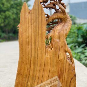 Di Lặc Ngồi Gốc Tùng Gỗ Ngọc Am Cao 67cm [16,700,000] (8)