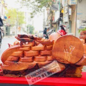 Di Lặc Ngũ Phúc Gỗ Hương Ta Ngang 74cm Cực Đẹp [10,700,000] (10)