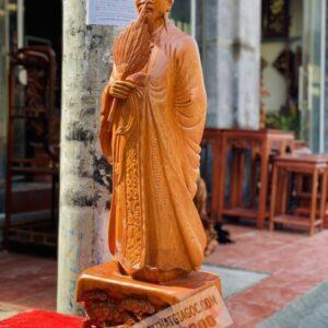 Khổng Minh Đế Chạm Tùng Gỗ Hương Đá Cao 1M Gỗ Hương [9,600,000] (3)