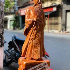 Khổng Minh Đế Chạm Tùng Gỗ Hương Đá Cao 1M Gỗ Hương [9,600,000] (4)