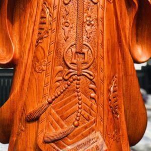 Khổng Minh Tiên Sinh Đế Chạm Tùng Gỗ Hương Đá Cao 1m10 [9,600,000] (9)