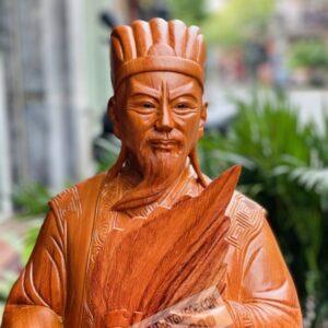 Khổng Minh Tiên Sinh Gỗ Hương Đá Cao 1m [9,600,000] (4)
