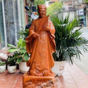 Khổng Minh Tiên Sinh Gỗ Hương Đá Cao 1m [9,600,000] (6)