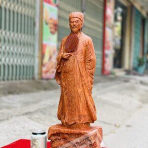 Khổng Minh Tiên Sinh Gỗ Hương Đá Cao 60cm Truyền Thần [3,500,000] (3)