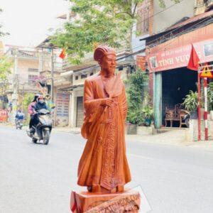 Khổng Minh Tiên Sinh Gỗ Hương Đá Cao 80cm [5,500,000] (2)
