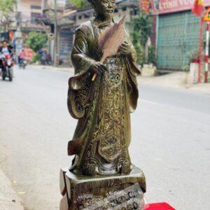 Khổng Minh Tiên Sinh Gỗ Mun Đuôi Công Cao 1m [9,300,000] (2)