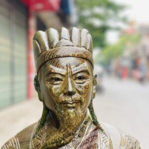 Khổng Minh Tiên Sinh Gỗ Mun Đuôi Công Cao 1m [9,300,000] (5)