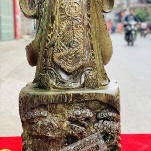 Khổng Minh Tiên Sinh Gỗ Mun Đuôi Công Cao 1m [9,300,000] (6)