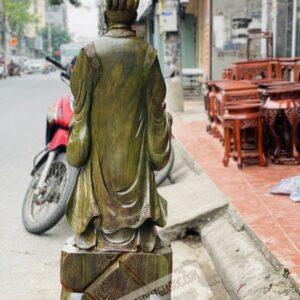 Khổng Minh Tiên Sinh Gỗ Mun Đuôi Công Cao 1m [9,300,000] (7)
