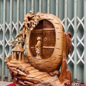 Một Lòng Hướng Phật Gỗ Xá Xị Cao 59cm [9,900,000] (3)