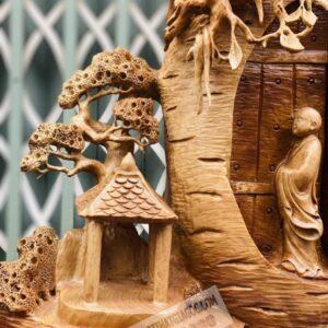 Một Lòng Hướng Phật Gỗ Xá Xị Cao 59cm [9,900,000] (8)