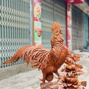 Nhất Kê Hoa Phù Dung Gỗ Hương Ta Cao 98cm [13,000,000] (3)