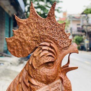 Nhất Kê Hoa Phù Dung Gỗ Hương Ta Cao 98cm [13,000,000] (5)