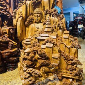 Nhất Tâm Bái Phật Gỗ Ngọc Am Cao 83cm [19,600,000] (3)