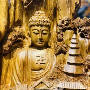 Nhất Tâm Bái Phật Gỗ Ngọc Am Cao 83cm [19,600,000] (4)