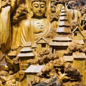 Nhất Tâm Bái Phật Gỗ Ngọc Am Cao 83cm [19,600,000] (5)