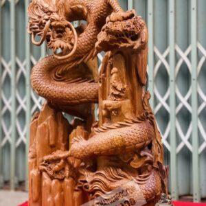 Phục Rồng Gỗ Ngọc Am Cao 79cm [14,600,000] (3)