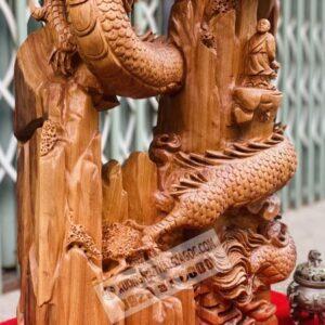 Phục Rồng Gỗ Ngọc Am Cao 79cm [14,600,000] (5)