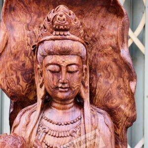 Quan Âm Đại Thế Chí Gỗ Sụn Cẩm Cao 1m27 [29,400,000] (10)
