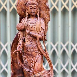 Quan Âm Đại Thế Chí Gỗ Sụn Cẩm Cao 1m27 [29,400,000] (5)