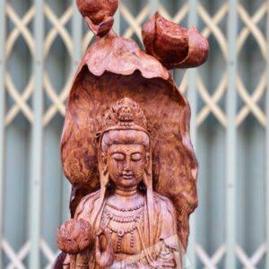 Quan Âm Đại Thế Chí Gỗ Sụn Cẩm Cao 1m27 [29,400,000] (9)