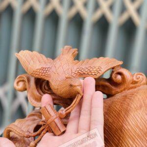 Quan Âm Đại Thế Chí Toạ Đài Sen Gỗ Ngọc Am Cao 97cm [32,000,000] (6)