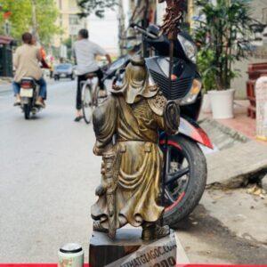 Quan Công Chống Đao Vuốt Râu Gỗ Mun Hoa Cao 60 [6,800,000] (5)