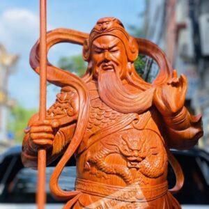 Quan Công Đứng Hổ Phù Gỗ Hương Đá Cao 1m10 [14,500,000] (6)