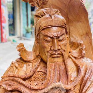 Quan Công Ngồi Gốc Tùng Gỗ Ngọc Am Cao 86cm [26,500,000] (8)