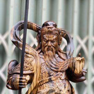 Quan Công Trấn Ải Gỗ Mun Hoa Cao 60cm [6,900,000] (5)