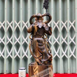 Quan Công Trấn Ải Gỗ Mun Hoa Cao 60cm [6,900,000] (6)