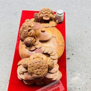 Tam Cóc Trần Bình Tài Lộc Gỗ Hương Ta Ngang 65cm [6,700,000] (4)