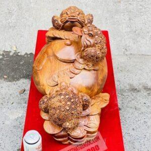 Tam Cóc Trần Bình Tài Lộc Gỗ Hương Ta Ngang 65cm [6,700,000] (5)