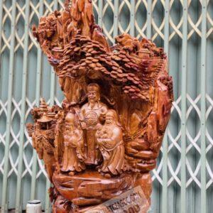 Tam Đa Dưới Gốc Tùng Gỗ Hương Ta Cao 105cm [28,300,000] (3)