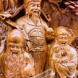 Tam Đa Dưới Gốc Tùng Gỗ Hương Ta Cao 105cm [28,300,000] (7)