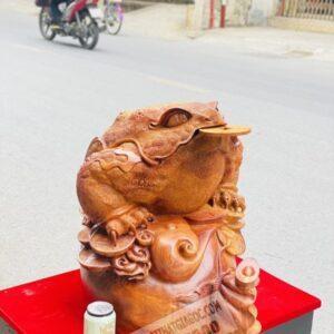 Thiềm Thừ Trấn Bao Tiền Gỗ Hương Ta Ngang 56cm [20,600,000] (2)