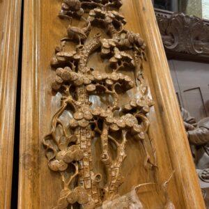 Tranh gỗ Tứ Quý đục tay cực đẹp [19,000,000] (3)